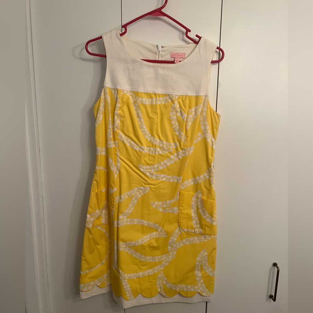 Lilly Pulitzer Yellow Dress - size 8